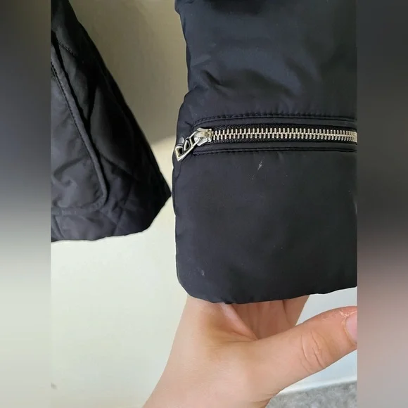 Bogner Black Quilted Ski Jacket With Detachable Hood Women's Size S - Picture 15 of 16